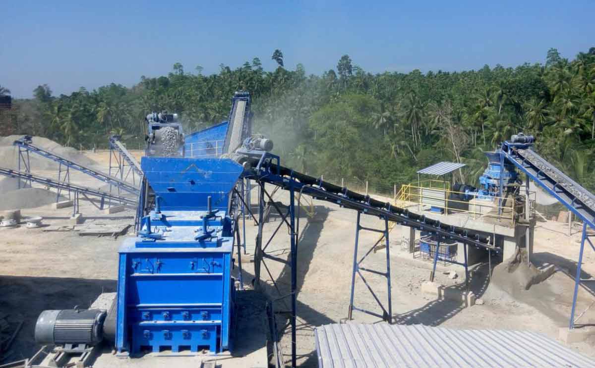 100 ton crusher plant in the Philippines for crushing granite