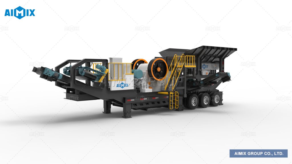 Mobile jaw crusher plant