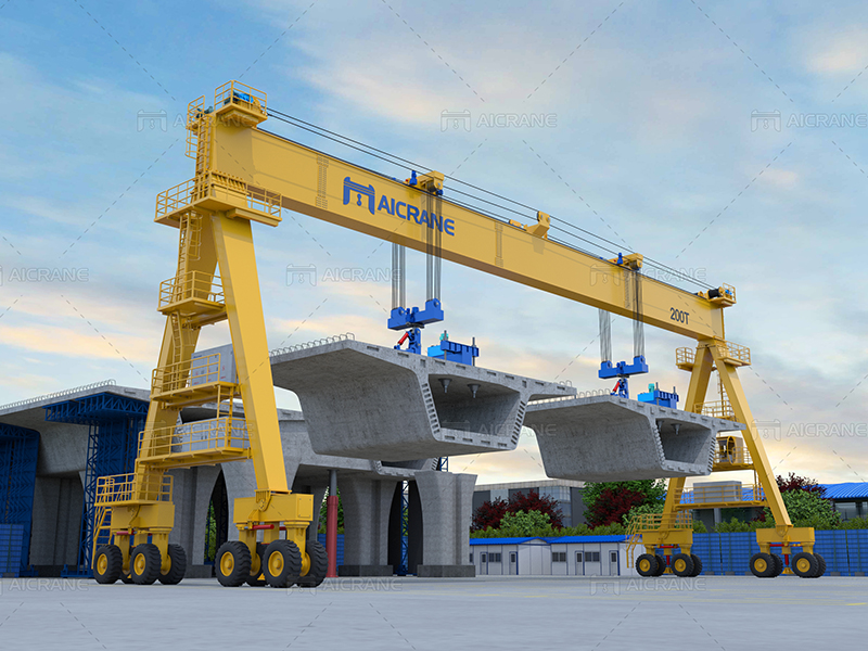 Industrial Straddle Carrier Crane