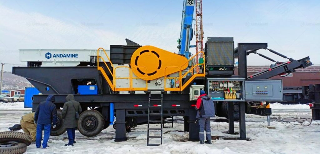 mobile jaw crusher machine